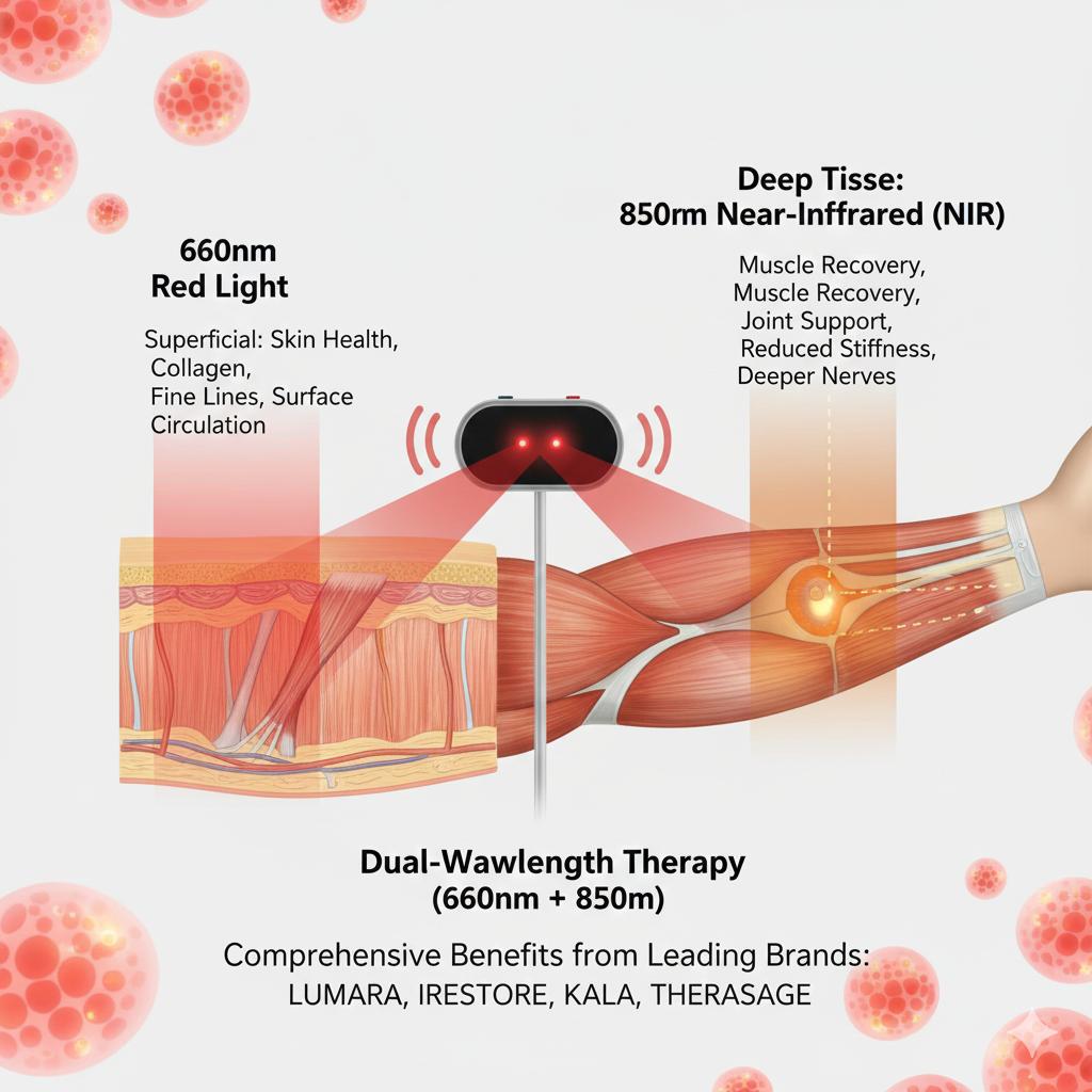 660nm vs 850nm red light therapy: infrared light therapy vs red light therapy explained