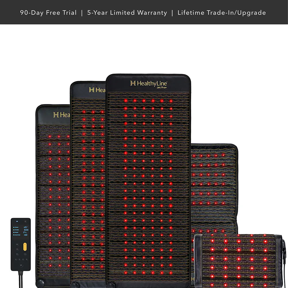 HealthyLine mat size comparison and full-body coverage.