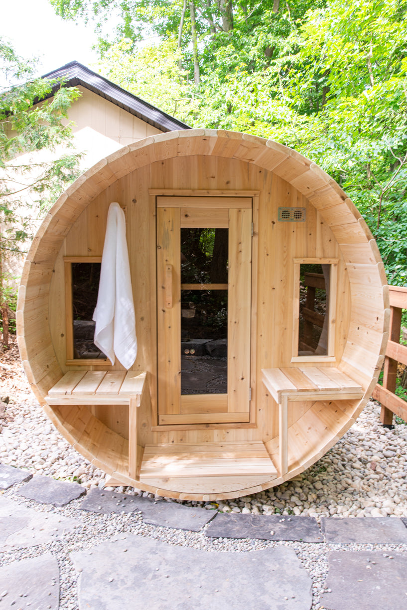CT Tranquility Barrel Sauna - Canadian Timber Collection