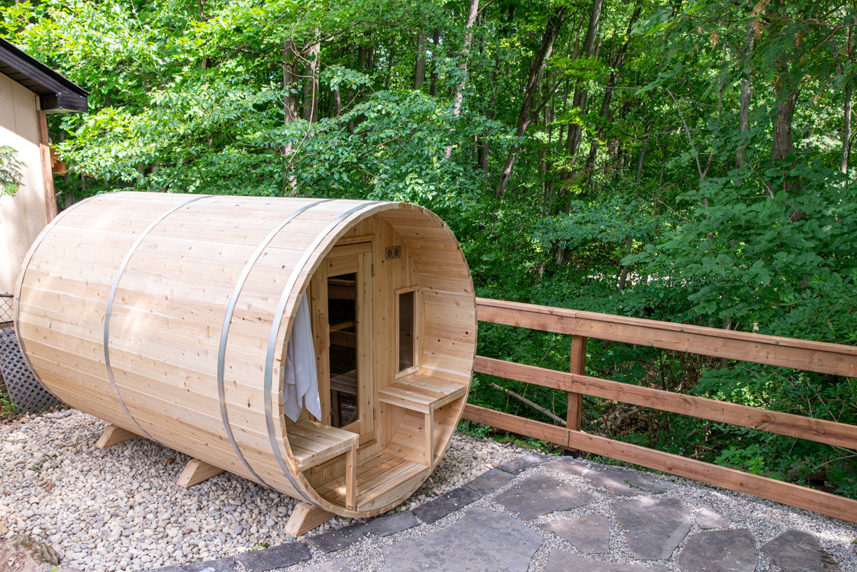 CT Tranquility Barrel Sauna - Canadian Timber Collection