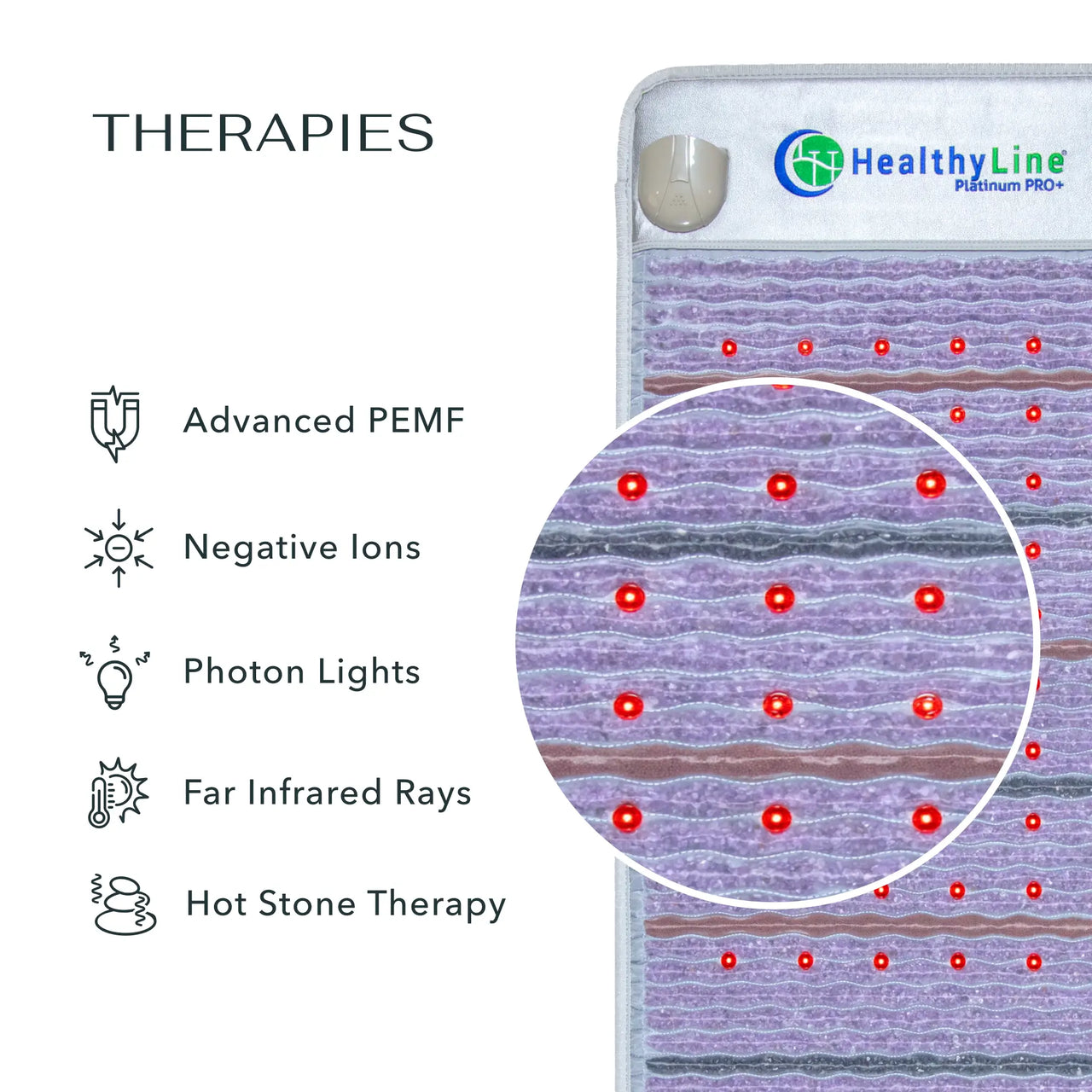 PEMF frequency modes on HealthyLine mat