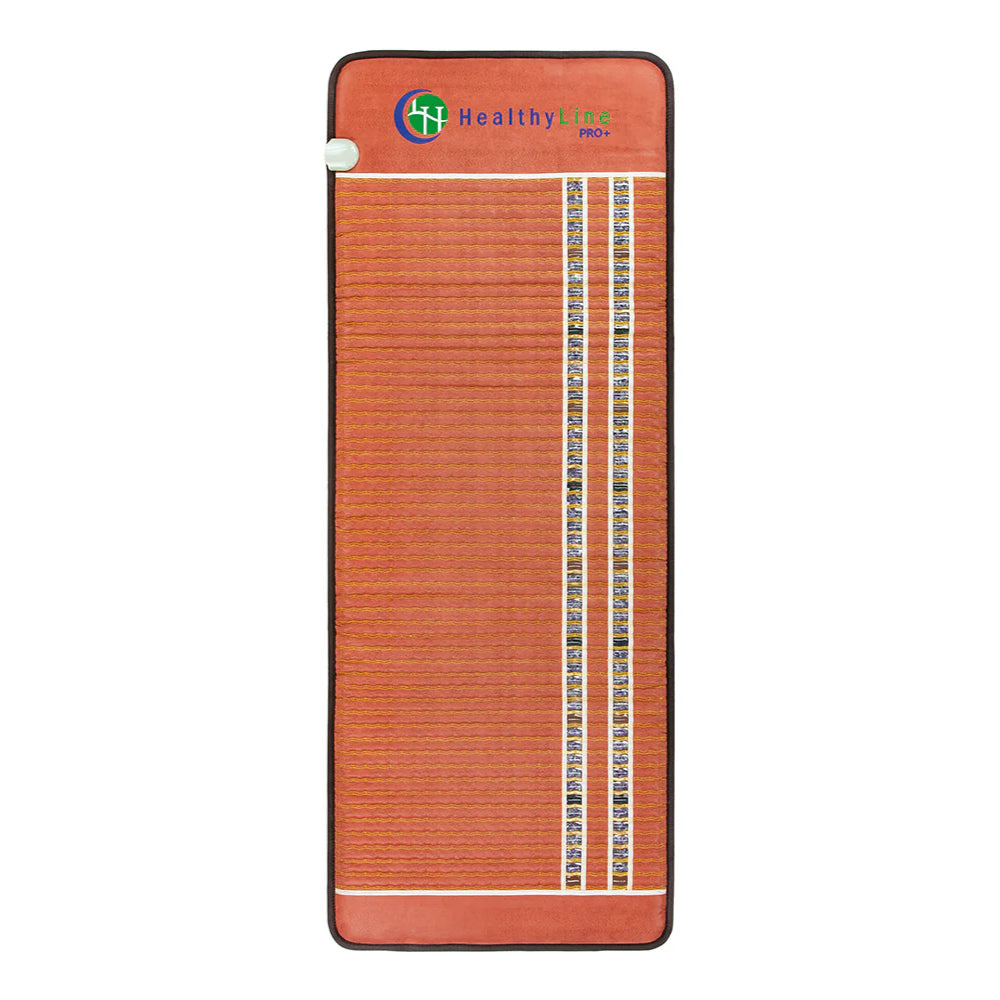 PEMF therapy mat with far-infrared heat and natural gemstones